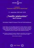 Loengusari “Kuressaare Haigla kohtub kogukonnaga” – Teadlik jalahooldus