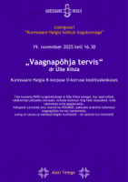 Loengusari &ldquo;Kuressaare Haigla kohtub kogukonnaga&rdquo; &ndash; Vaagnap&otilde;hja tervis